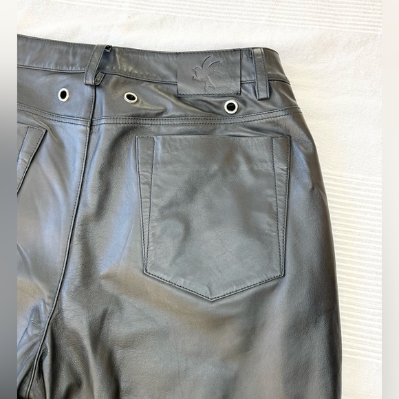 One Tea Spoon Brooklyn cropped Leather Boyfriend Pant - Picture 13 of 16